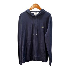 Lacoste Men’s Navy Blue Regular Fit Hooded Long‎ Sleeve T-Shirt XL
